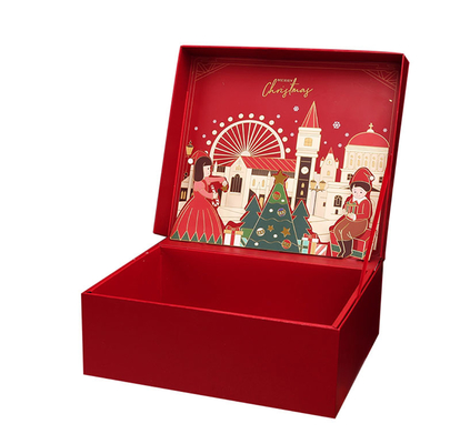 Χριστουγεννιάτικο μπισκότο σοκολατένιο μπισκότο κουτί επιλογής Santa Snowman Design