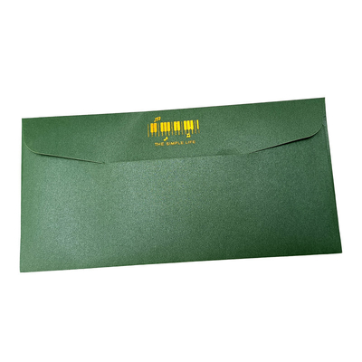 Στιλπνή τέχνης εγγράφου προσαρμοσμένη φάκελος εκτύπωση δώρων φθορισμού πράσινη