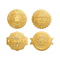 Αποτυπωμένη σε ανάγλυφο χρυσή Gravure αυτοκόλλητων ετικεττών αστεριών εγγράφου σφραγίδων φύλλων αλουμινίου χρυσή εκτύπωση