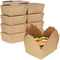 Χάρτινο κουτί Κραφτ μιας χρήσης Χάρτινο Δίσκοι από χαρτόνι κατηγορίας τροφίμων Συσκευασία