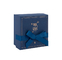 Πολυτελές σχέδιο μπλε χαρτοκιβώτιο κυματοειδές κουτί δώρου Κουτί συσκευασίας ενδυμάτων ενδυμάτων