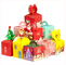 Προσωποποιημένη εκτύπωση CYMK Χριστουγεννιάτικο κουτί δώρου για χριστουγεννιάτικο κέικ Γλυκό καραμέλα 600 gsm