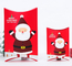 Giveaway σε σχήμα μαξιλαριού Χριστουγεννιάτικα κουτιά καραμελών Santa Gift Box 250gsm Λευκή κάρτα