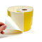 Αυτοκόλλητο αυτοκόλλητο ρολού χαρτιού Custom Yellow Thermal Barcode 58mm