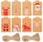 Ετικέτα δώρου CMYK Κρεμαστά σοκολάτα Ετικέτες χριστουγεννιάτικων μπισκότων PVC για συσκευασία επιδορπίου ζαχαροπλαστικής